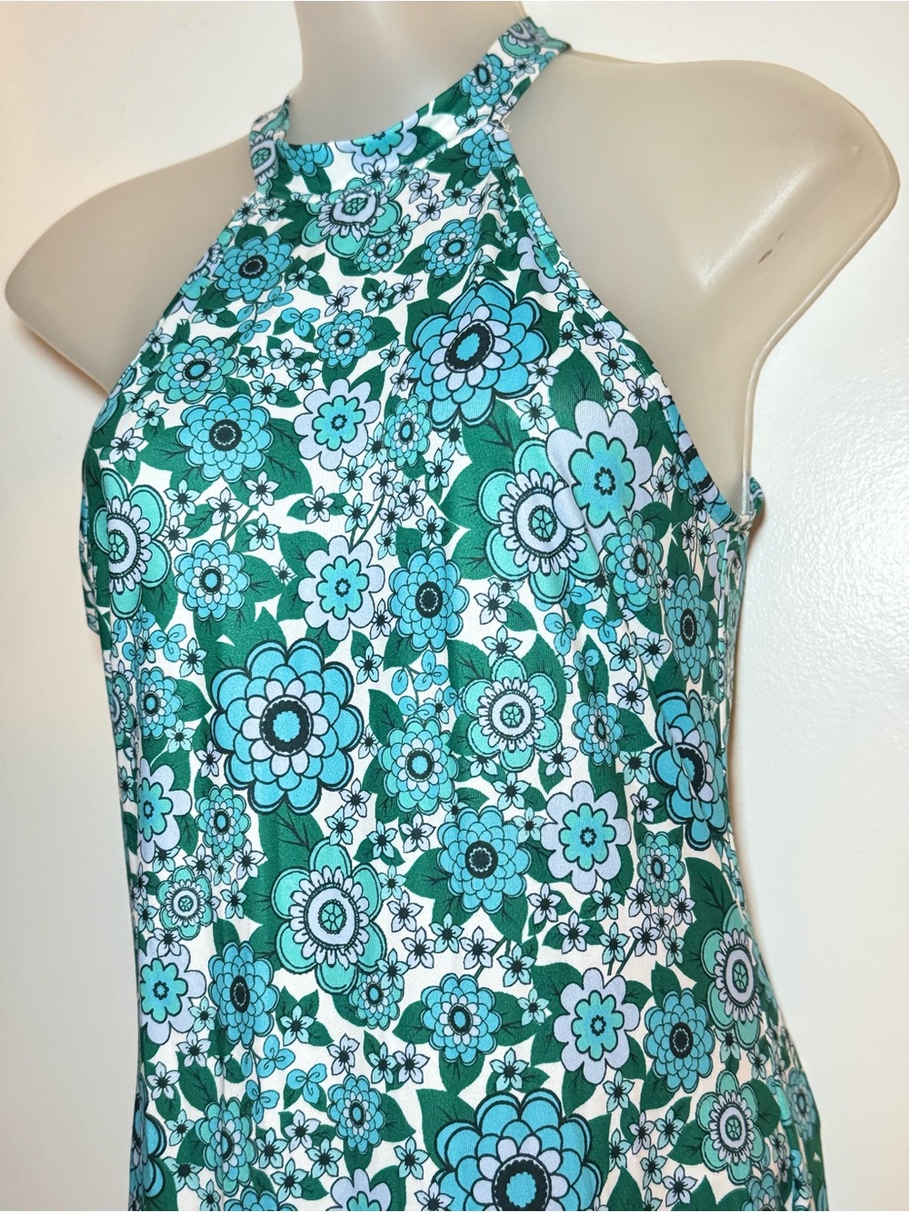 New SHEIN Floral Green & Teal Print Dress